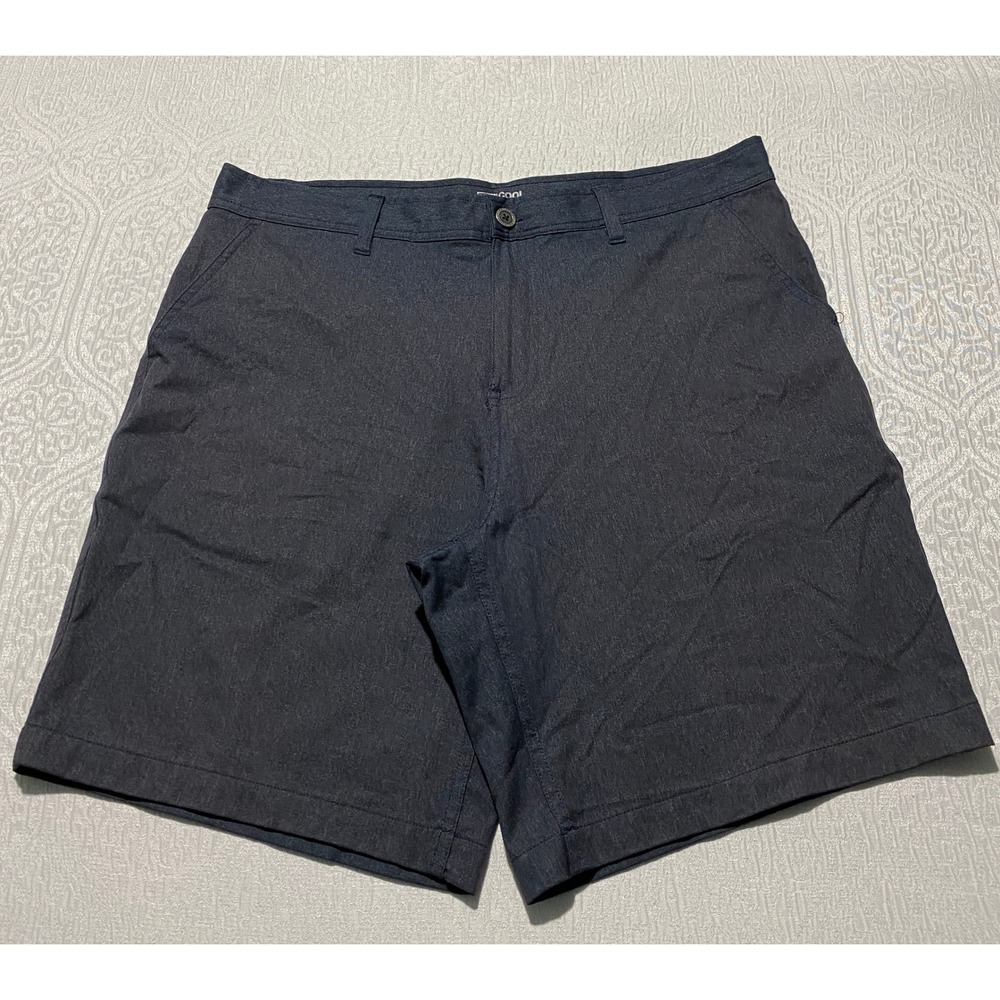 32 Degrees Cool Mens 36 Stretch Performance Shorts Dark Gray Heather Golf Casual